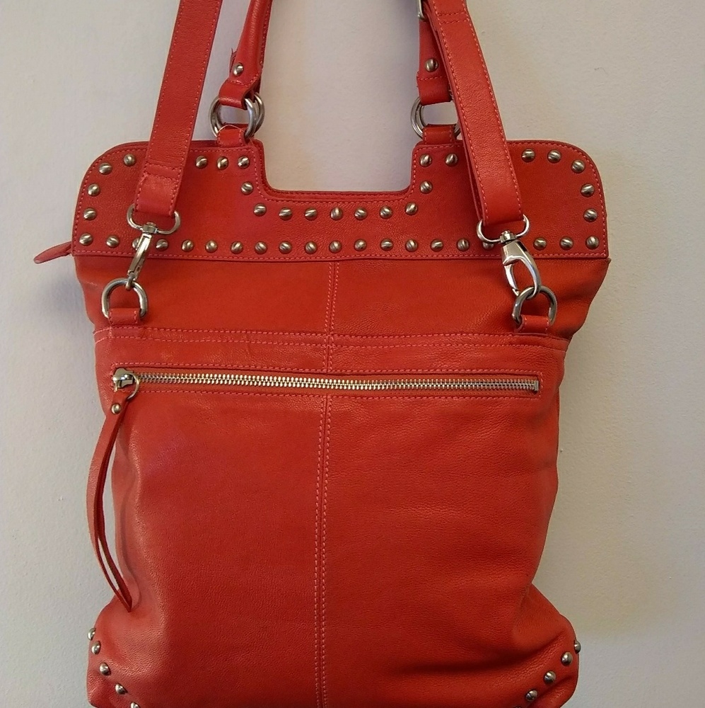 Leather Sorial Vintage clutch/crossby